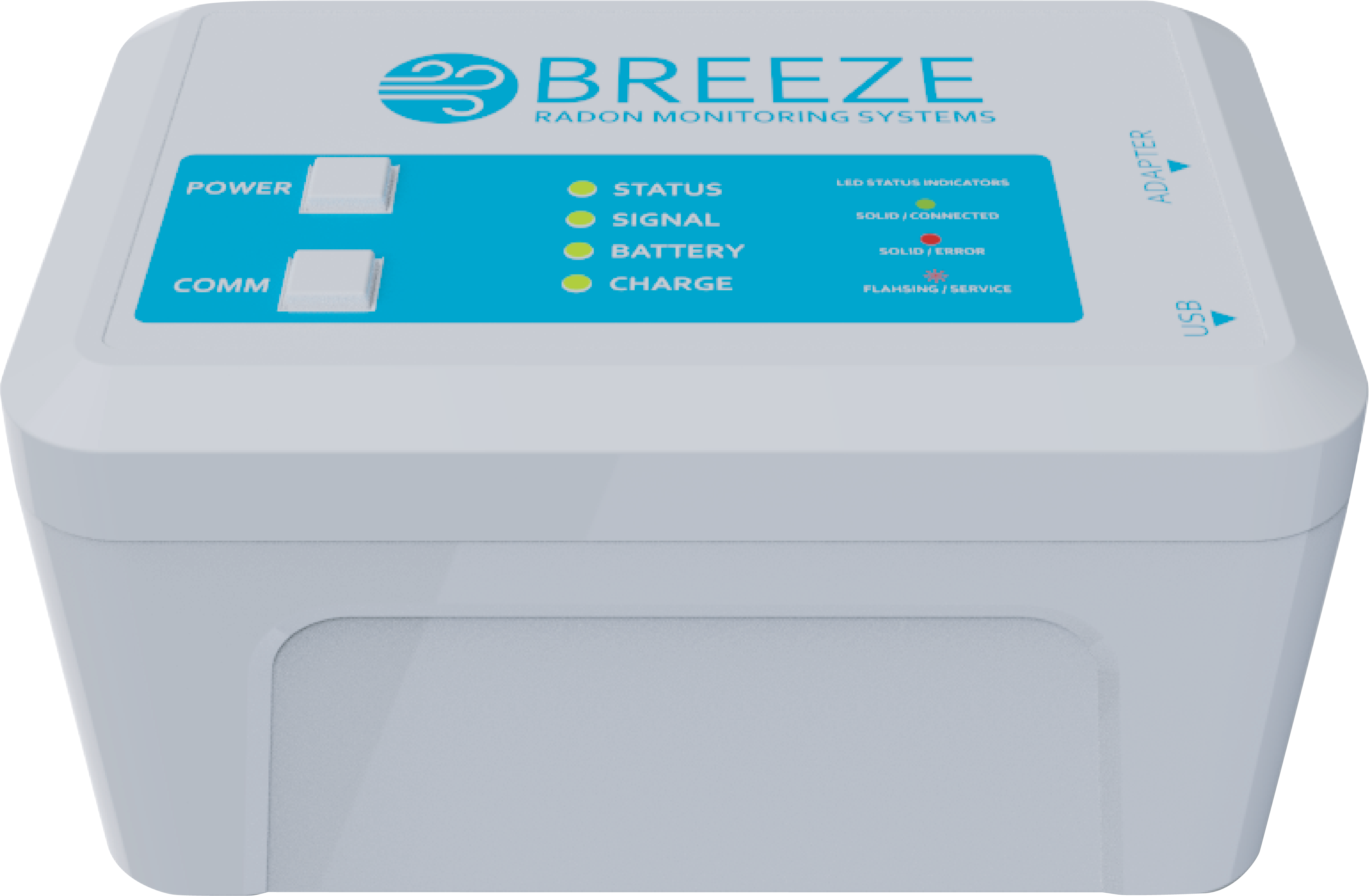 BREEZE 4 Continuous Radon Monitor Preorder Option 2 with case