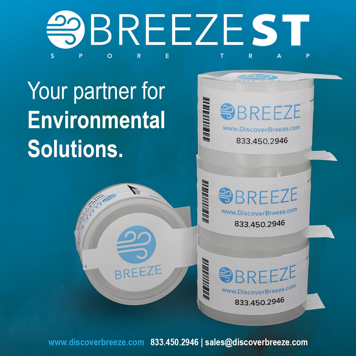 Breeze ST (Spore Trap) - Indoor Air Quality Sampling Cassette